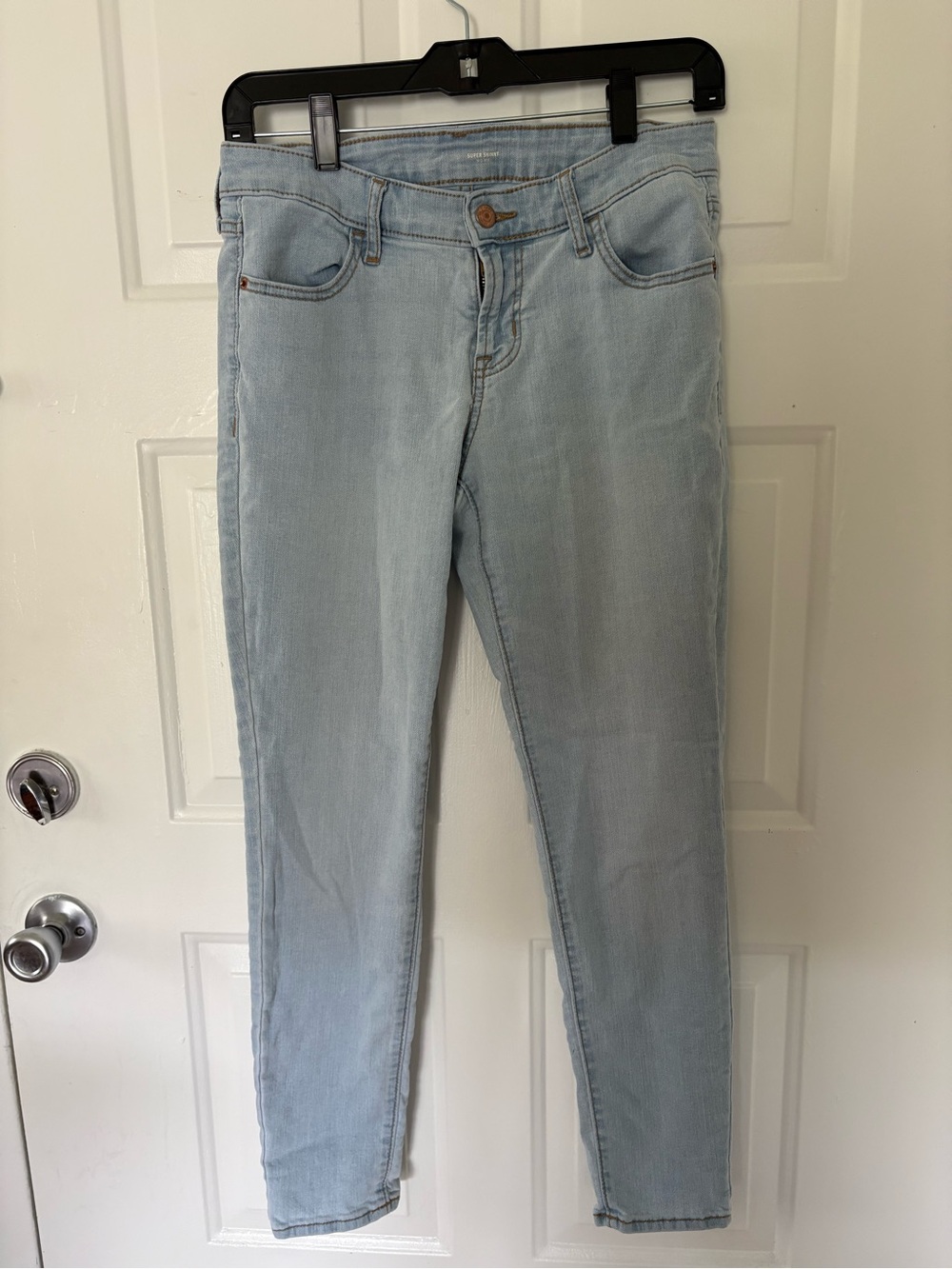 Light Blue Skinny Jeans for Women - Stretch Fit